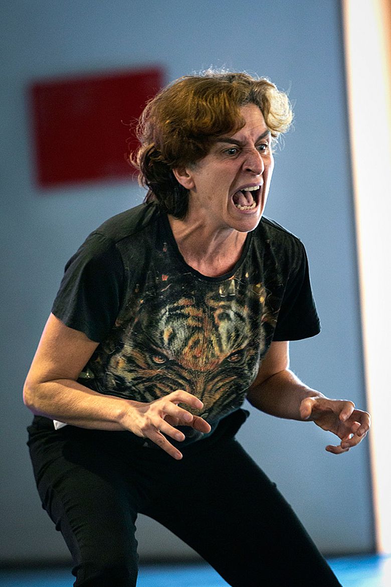 Idoia Zabaleta, performancer. Fotografía: Txisti Punto de Vista